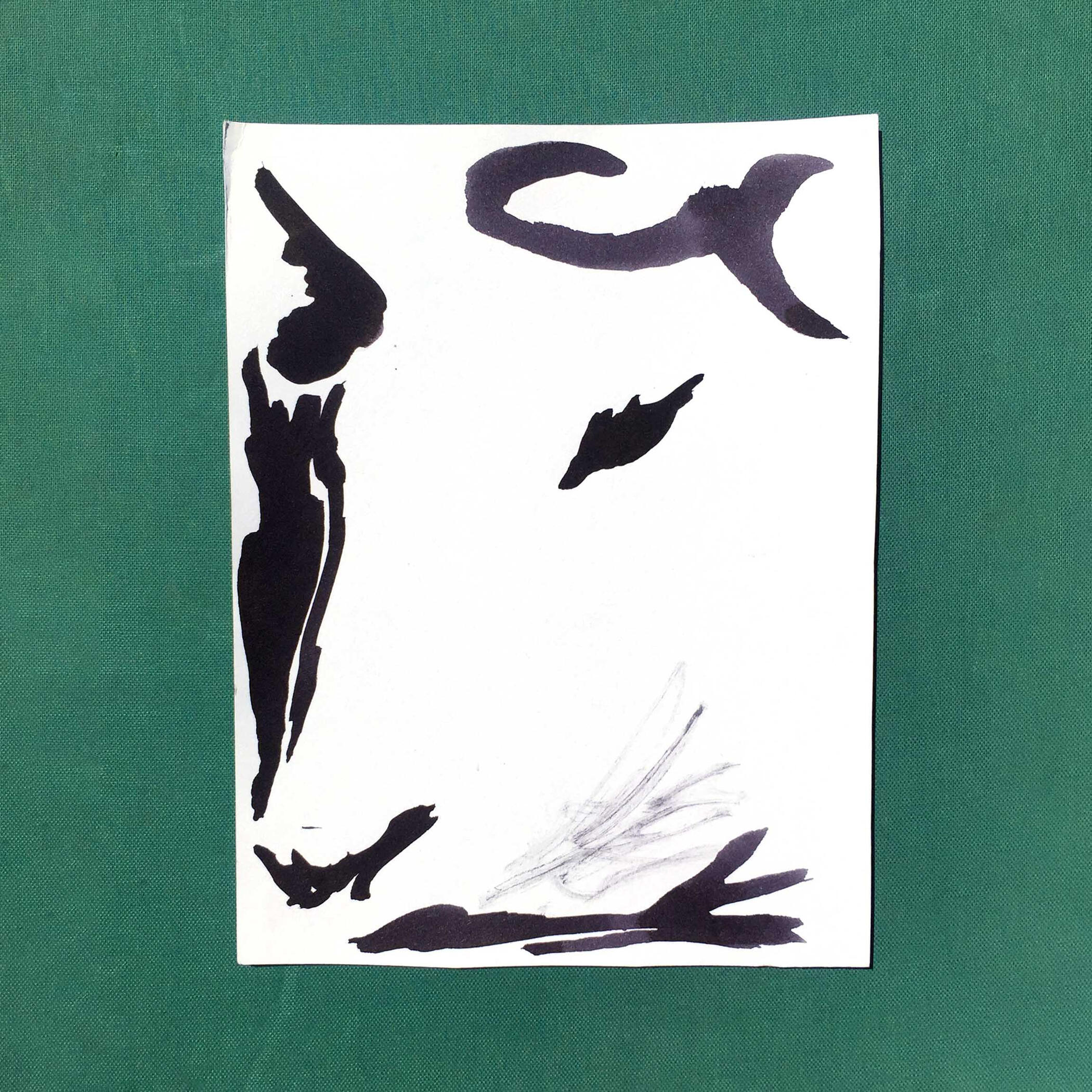 17feb22 ink on paper 6x8in 15x20cm