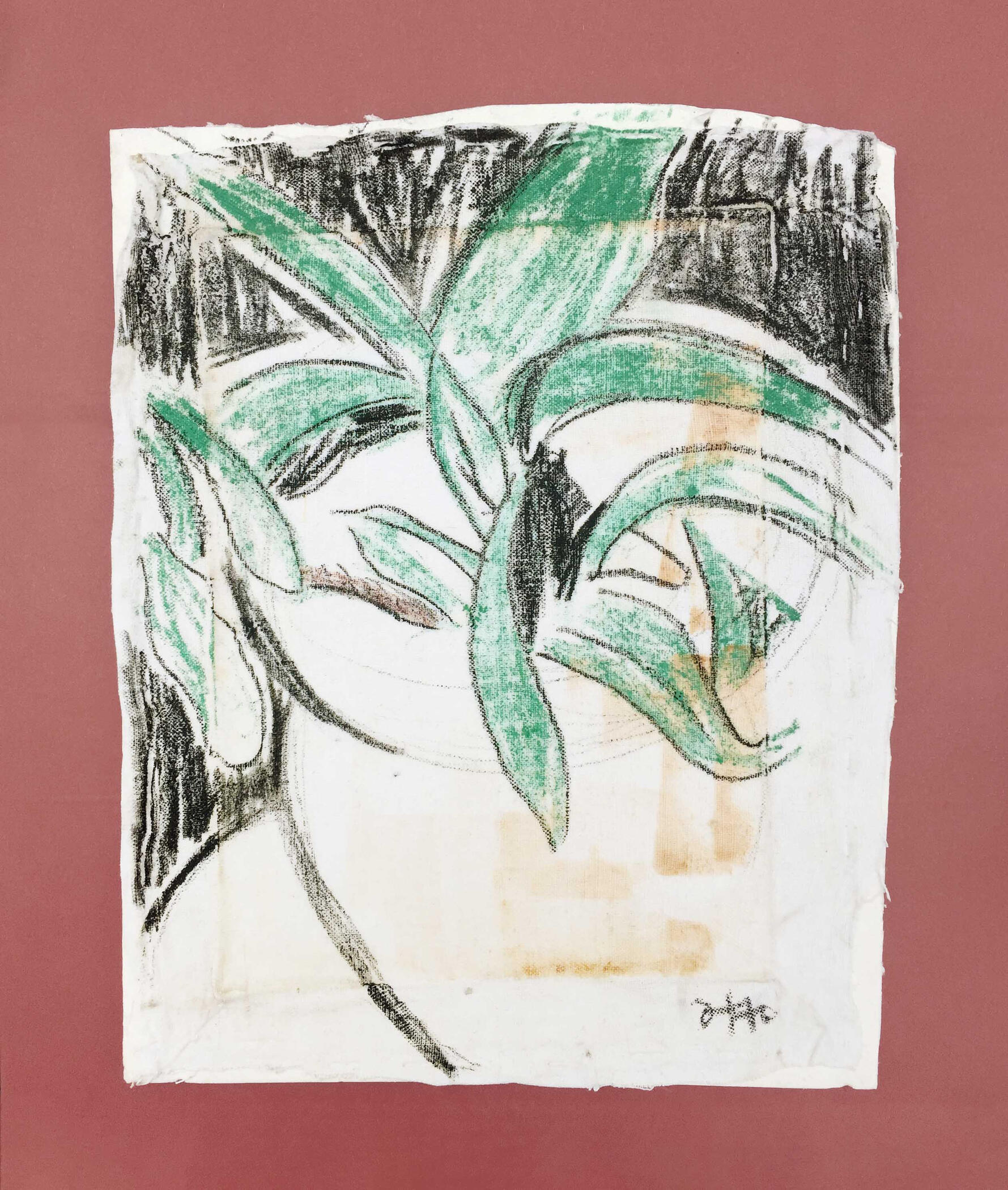 30sept20 pencil on canvas 9x12in 24x30cm